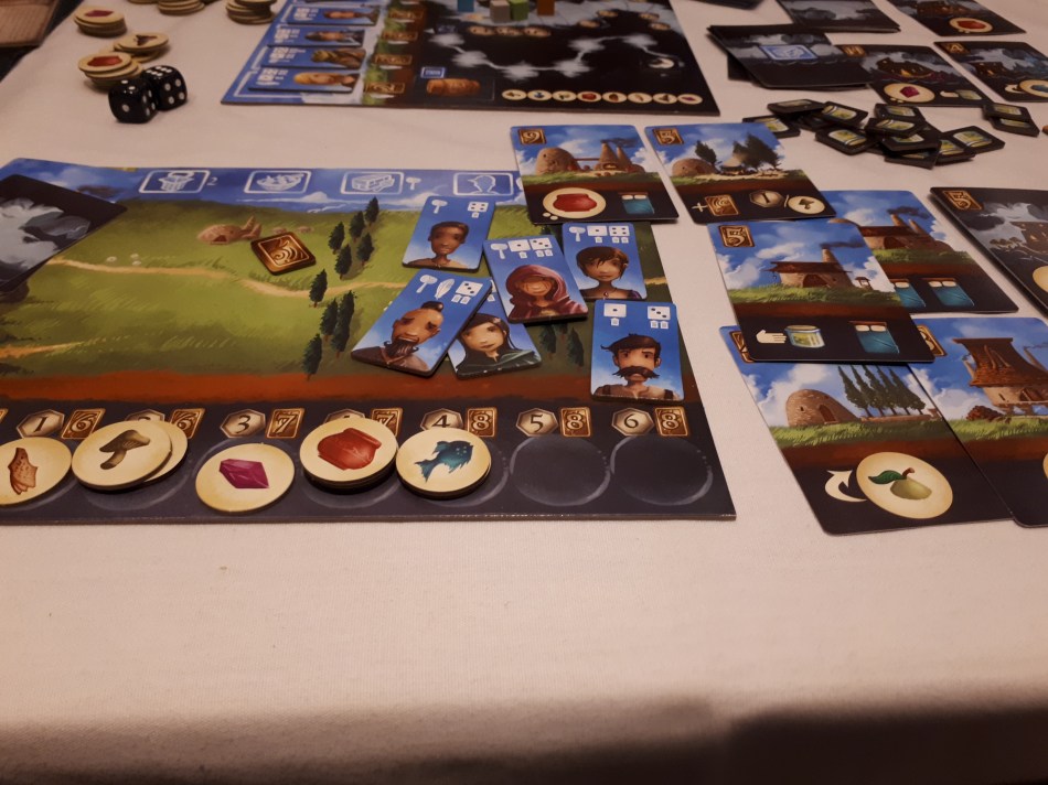 above and below - game board