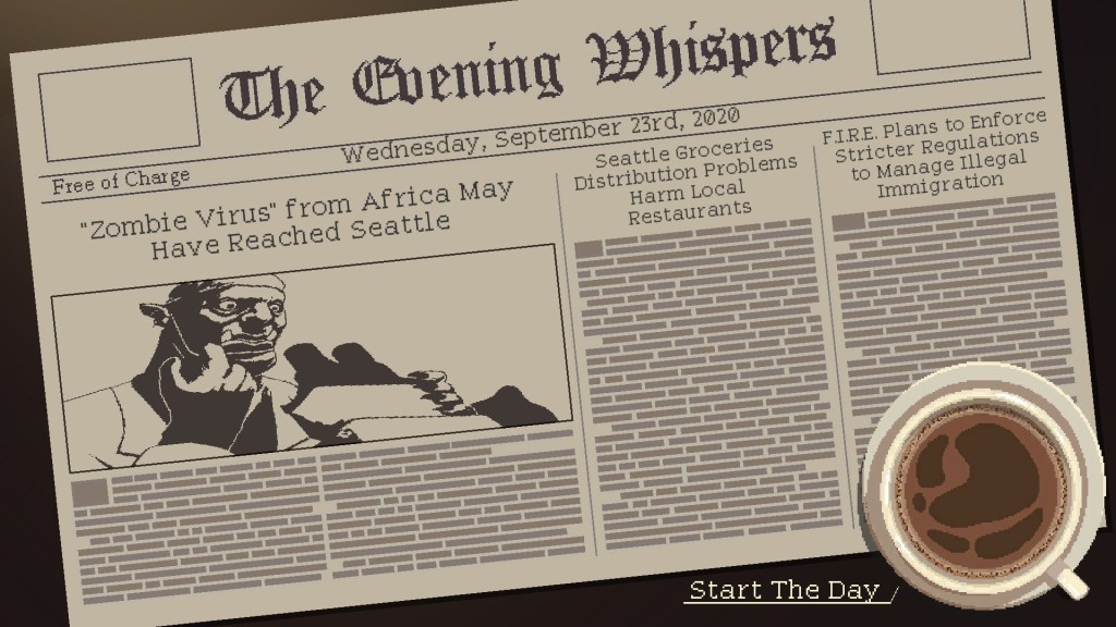 Coffee Talk Newspaper screenshot